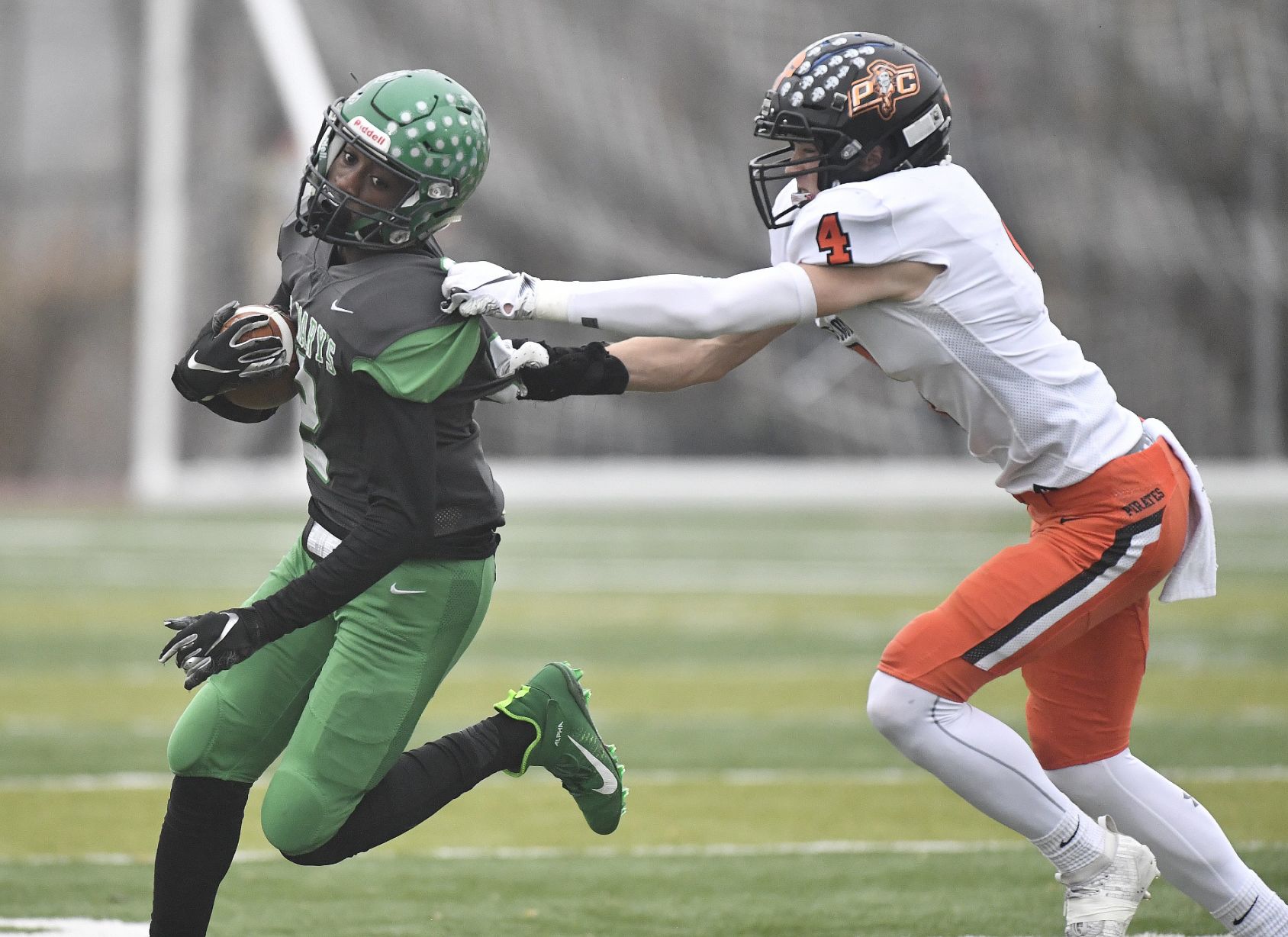 St. Mary’s vs Platte County in Class 4 Missouri state semifinal football game